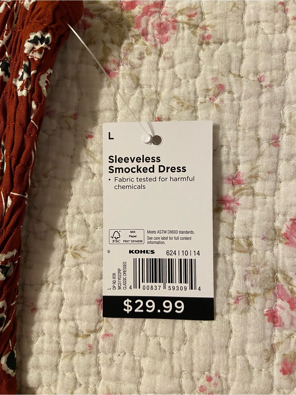 NWT Croft & Barrow Sleeveless Maxi Dress - Picture 5 of 6
